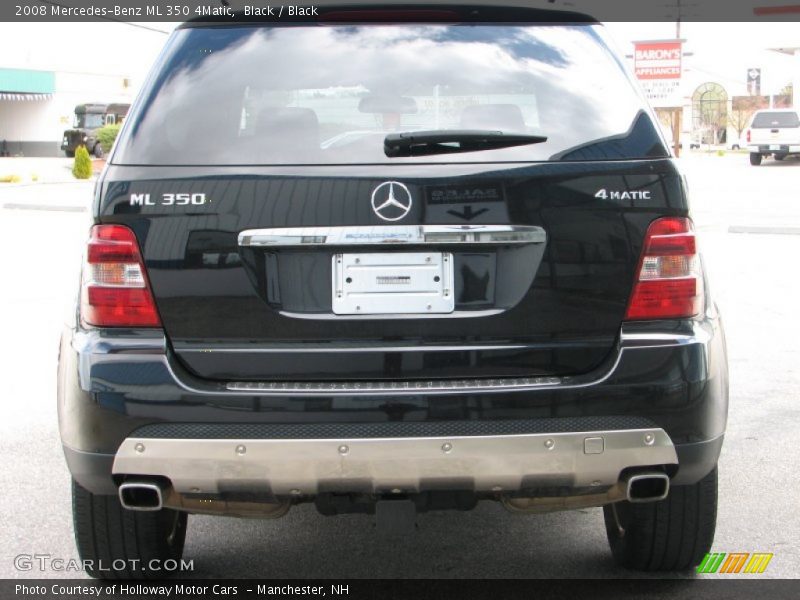 Black / Black 2008 Mercedes-Benz ML 350 4Matic