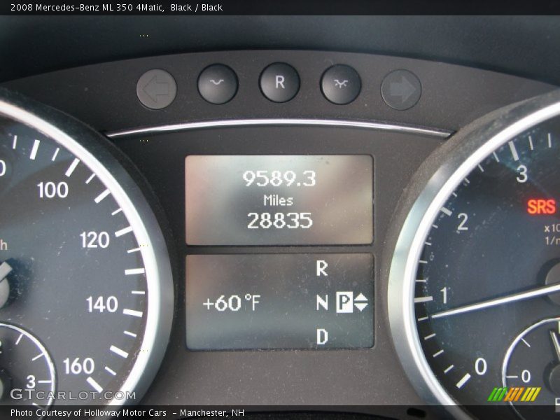 Black / Black 2008 Mercedes-Benz ML 350 4Matic
