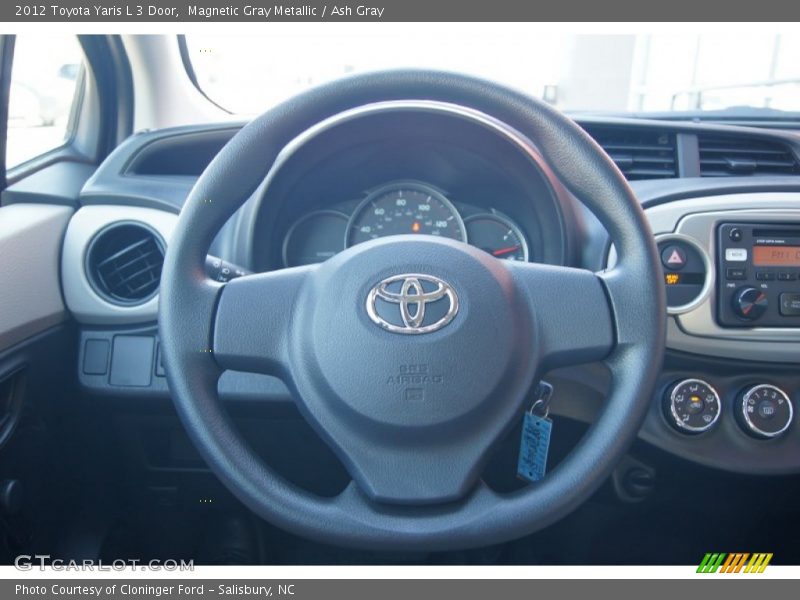 Magnetic Gray Metallic / Ash Gray 2012 Toyota Yaris L 3 Door