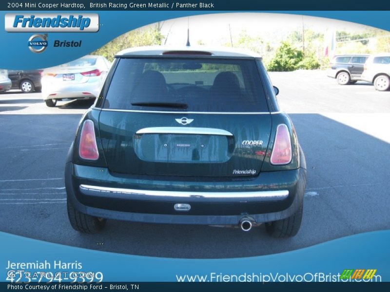British Racing Green Metallic / Panther Black 2004 Mini Cooper Hardtop