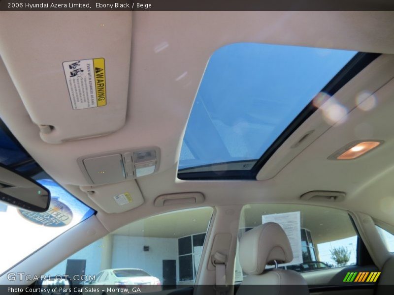 Ebony Black / Beige 2006 Hyundai Azera Limited