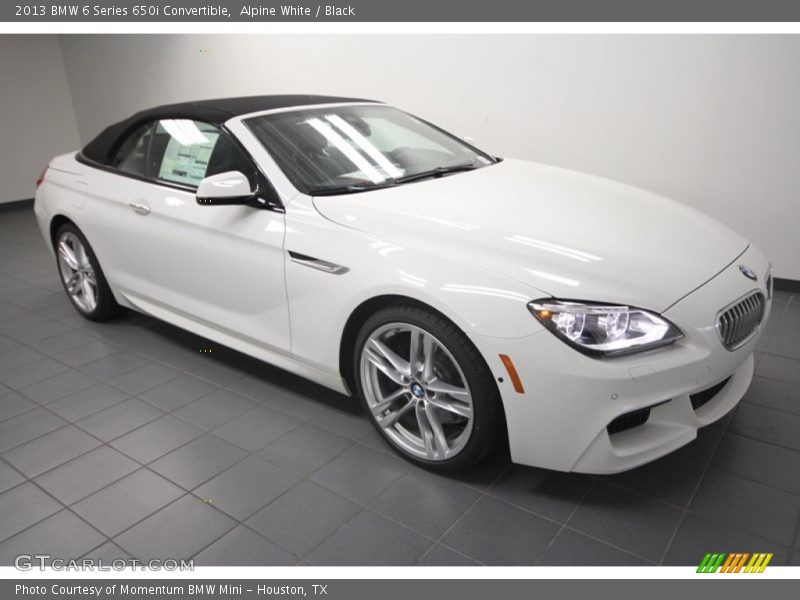 Alpine White / Black 2013 BMW 6 Series 650i Convertible