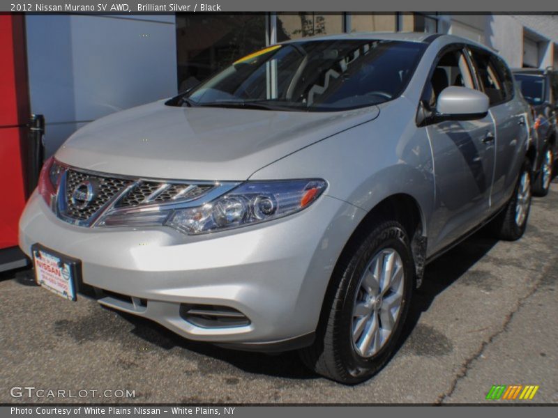 Brilliant Silver / Black 2012 Nissan Murano SV AWD