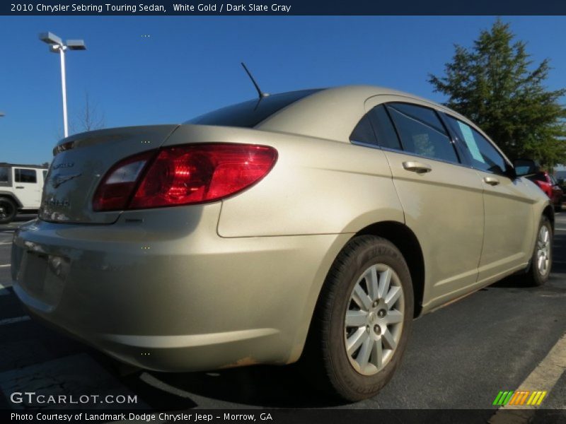 White Gold / Dark Slate Gray 2010 Chrysler Sebring Touring Sedan
