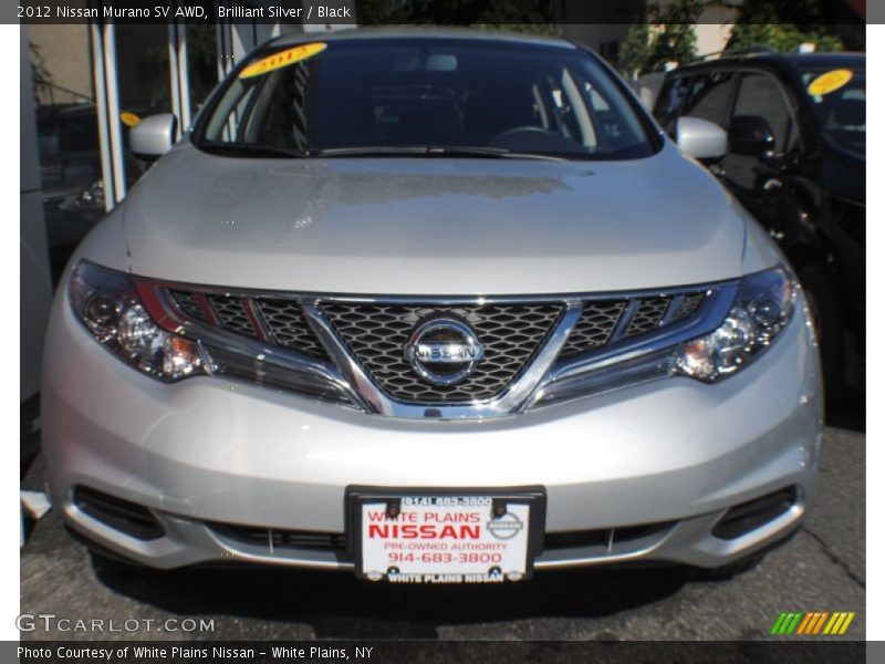 Brilliant Silver / Black 2012 Nissan Murano SV AWD
