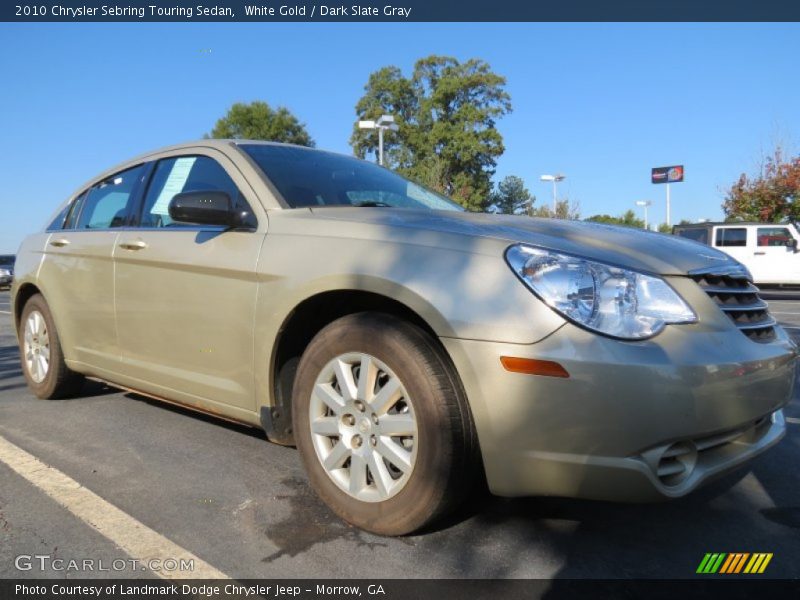 White Gold / Dark Slate Gray 2010 Chrysler Sebring Touring Sedan