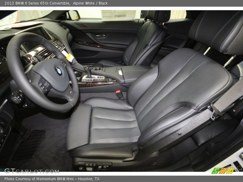 Front Seat of 2013 6 Series 650i Convertible
