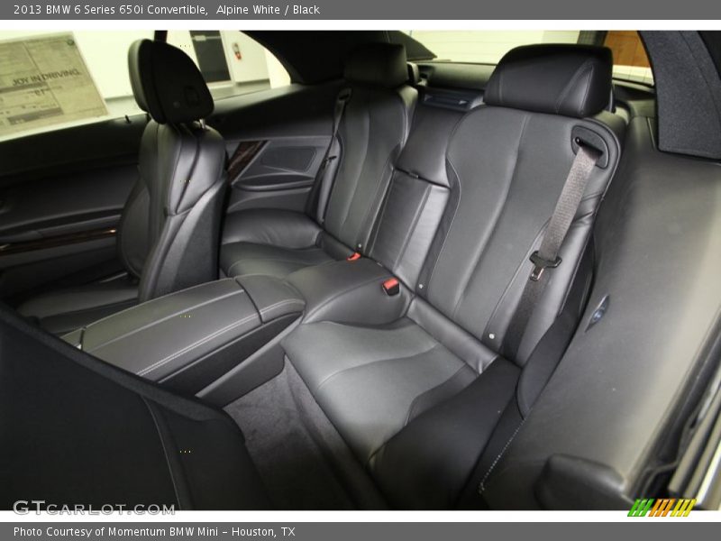 Rear Seat of 2013 6 Series 650i Convertible