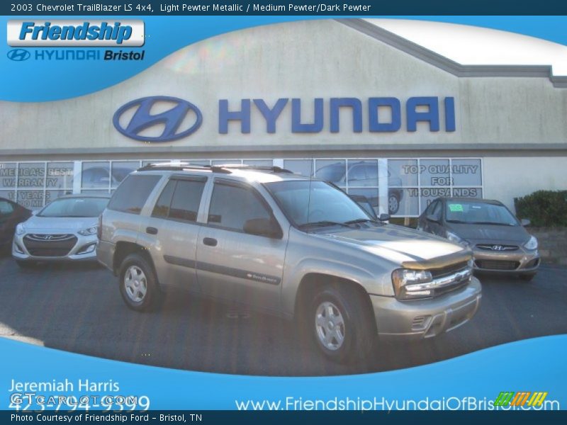 Light Pewter Metallic / Medium Pewter/Dark Pewter 2003 Chevrolet TrailBlazer LS 4x4