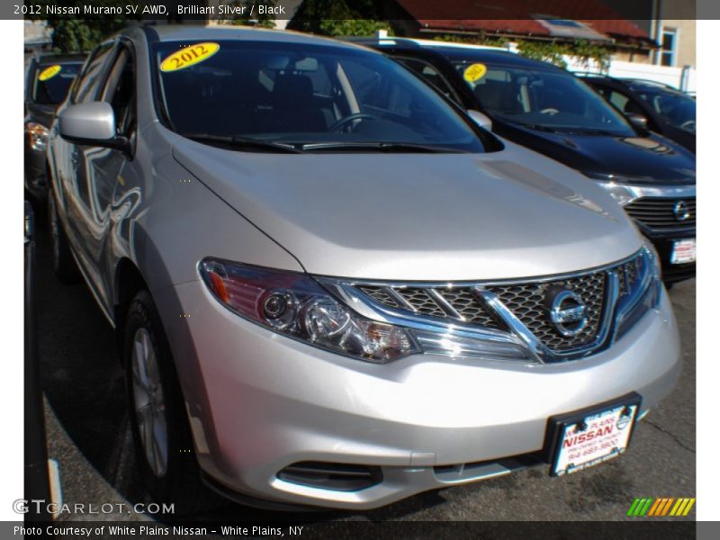 Brilliant Silver / Black 2012 Nissan Murano SV AWD