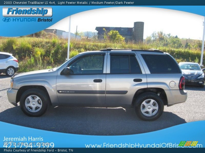 Light Pewter Metallic / Medium Pewter/Dark Pewter 2003 Chevrolet TrailBlazer LS 4x4