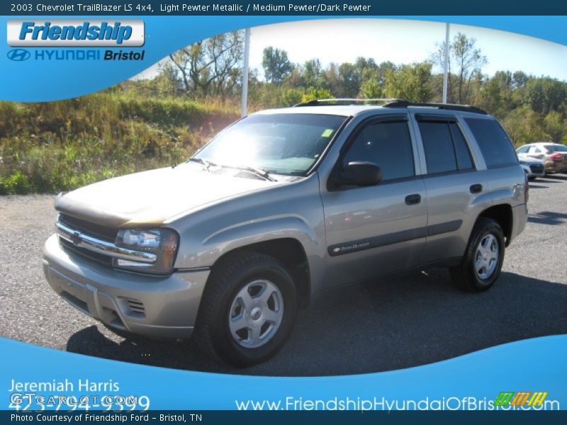 Light Pewter Metallic / Medium Pewter/Dark Pewter 2003 Chevrolet TrailBlazer LS 4x4
