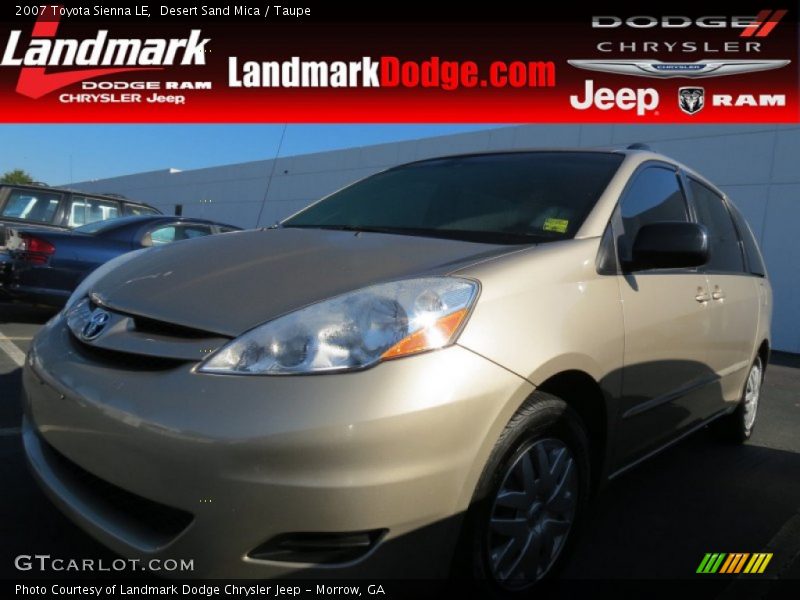 Desert Sand Mica / Taupe 2007 Toyota Sienna LE