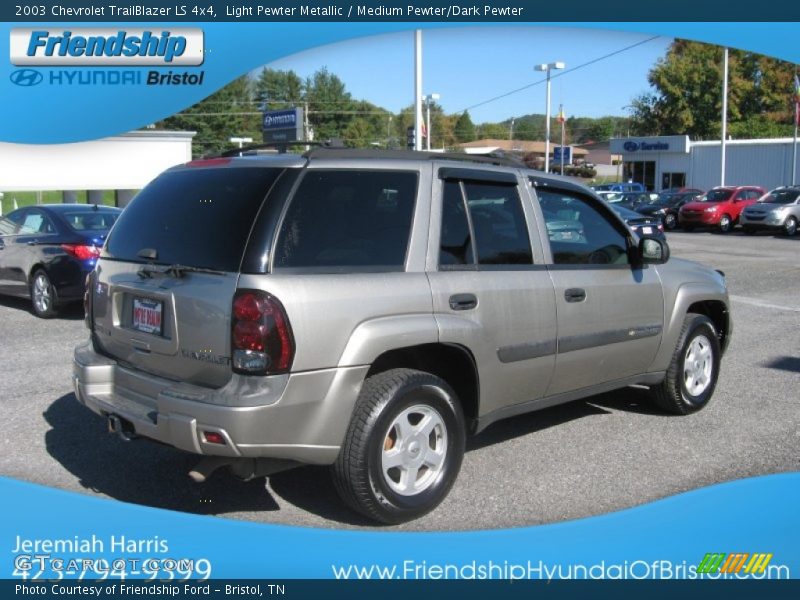 Light Pewter Metallic / Medium Pewter/Dark Pewter 2003 Chevrolet TrailBlazer LS 4x4