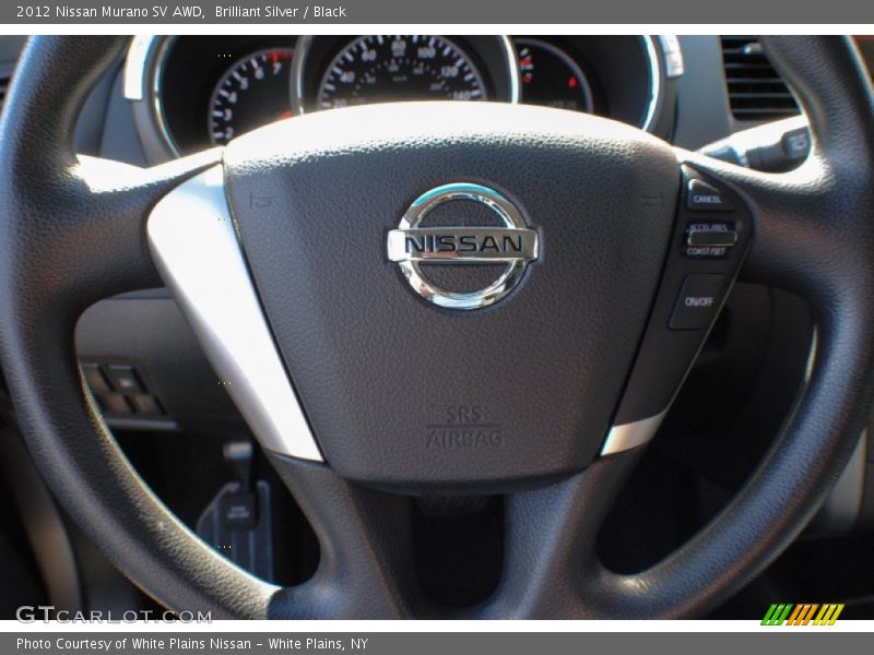 Brilliant Silver / Black 2012 Nissan Murano SV AWD