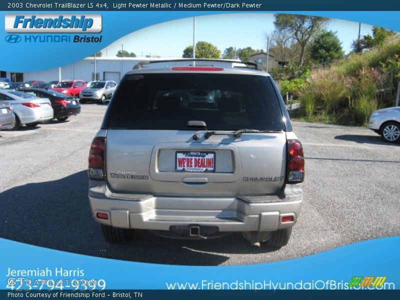 Light Pewter Metallic / Medium Pewter/Dark Pewter 2003 Chevrolet TrailBlazer LS 4x4
