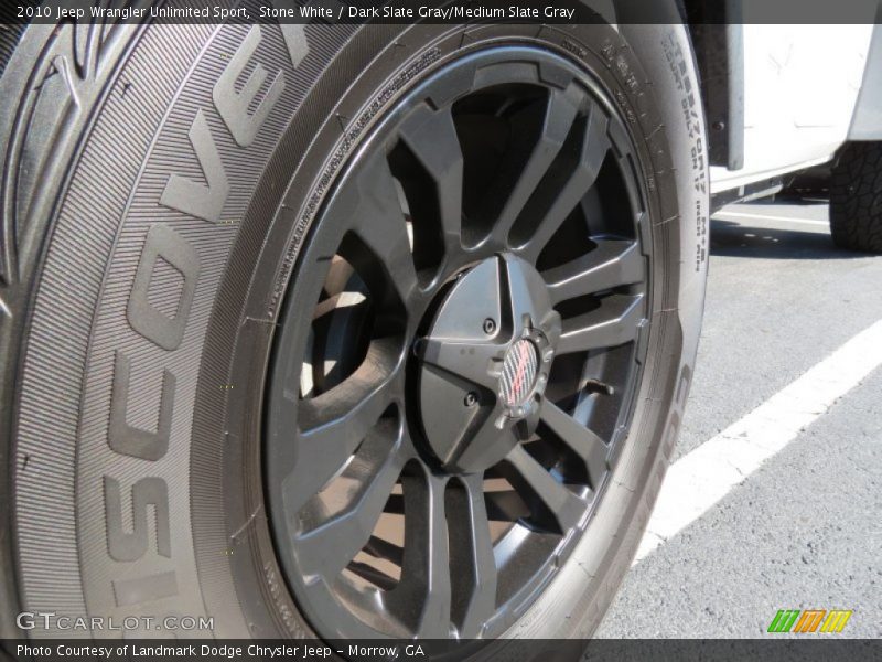 Stone White / Dark Slate Gray/Medium Slate Gray 2010 Jeep Wrangler Unlimited Sport