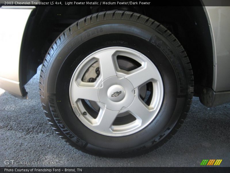 Light Pewter Metallic / Medium Pewter/Dark Pewter 2003 Chevrolet TrailBlazer LS 4x4