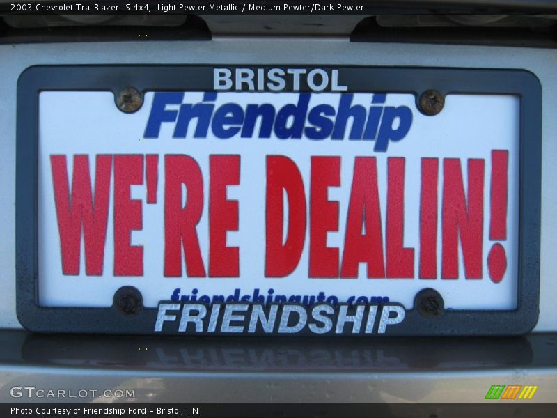 Light Pewter Metallic / Medium Pewter/Dark Pewter 2003 Chevrolet TrailBlazer LS 4x4