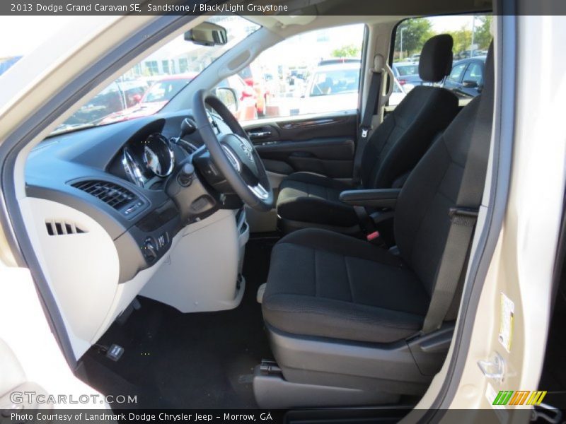 Sandstone / Black/Light Graystone 2013 Dodge Grand Caravan SE