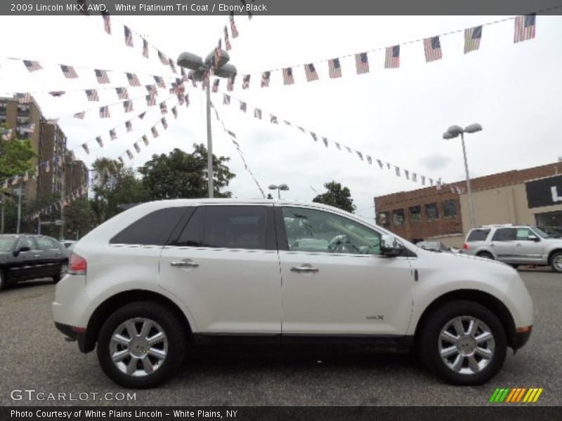 White Platinum Tri Coat / Ebony Black 2009 Lincoln MKX AWD