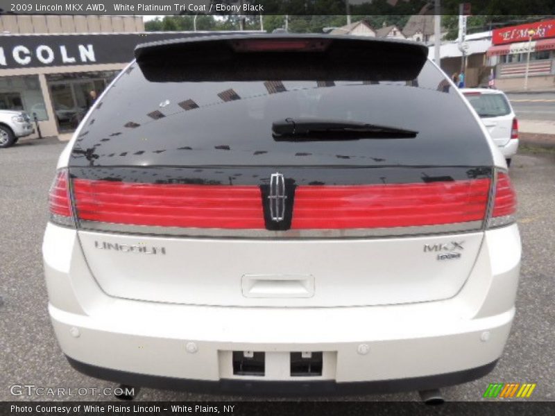 White Platinum Tri Coat / Ebony Black 2009 Lincoln MKX AWD