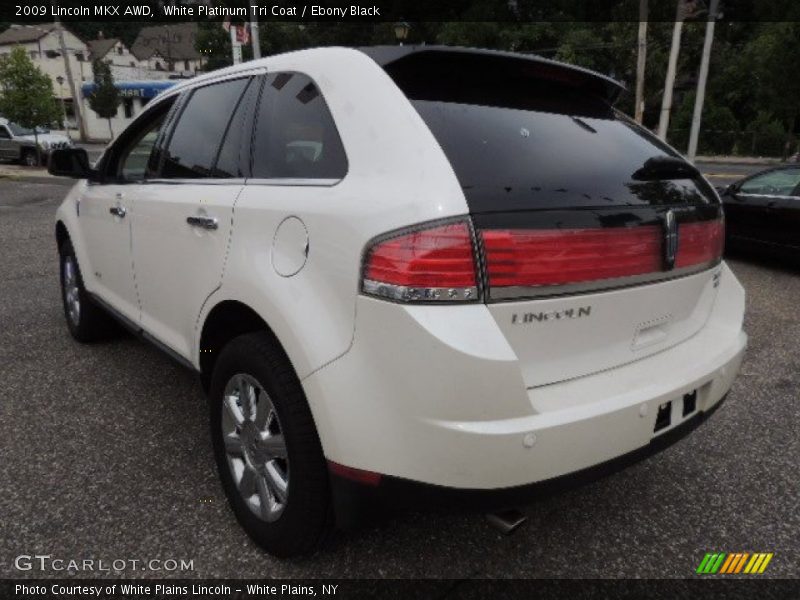 White Platinum Tri Coat / Ebony Black 2009 Lincoln MKX AWD