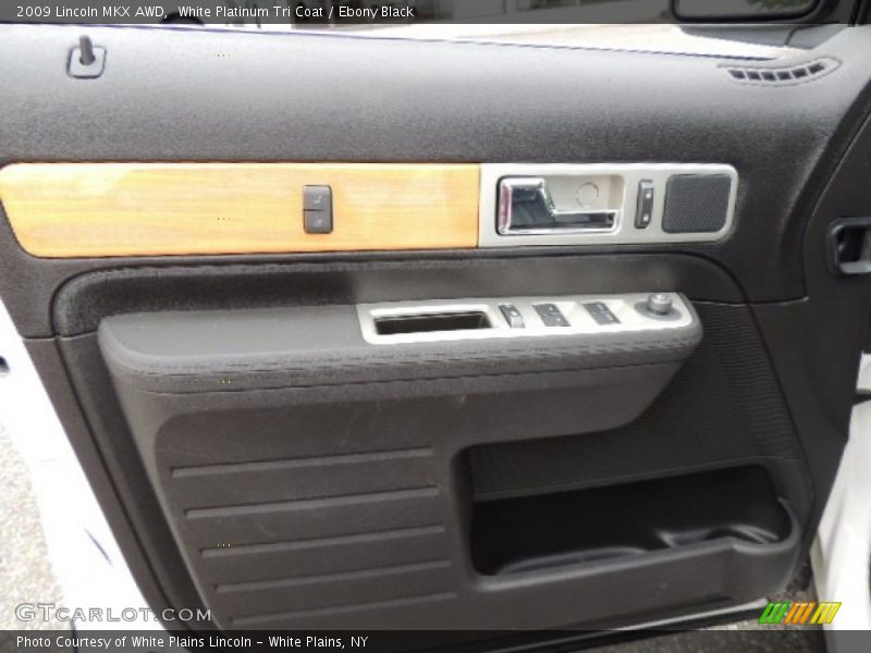 White Platinum Tri Coat / Ebony Black 2009 Lincoln MKX AWD