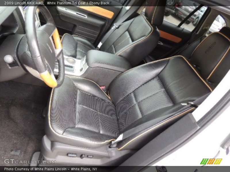 White Platinum Tri Coat / Ebony Black 2009 Lincoln MKX AWD
