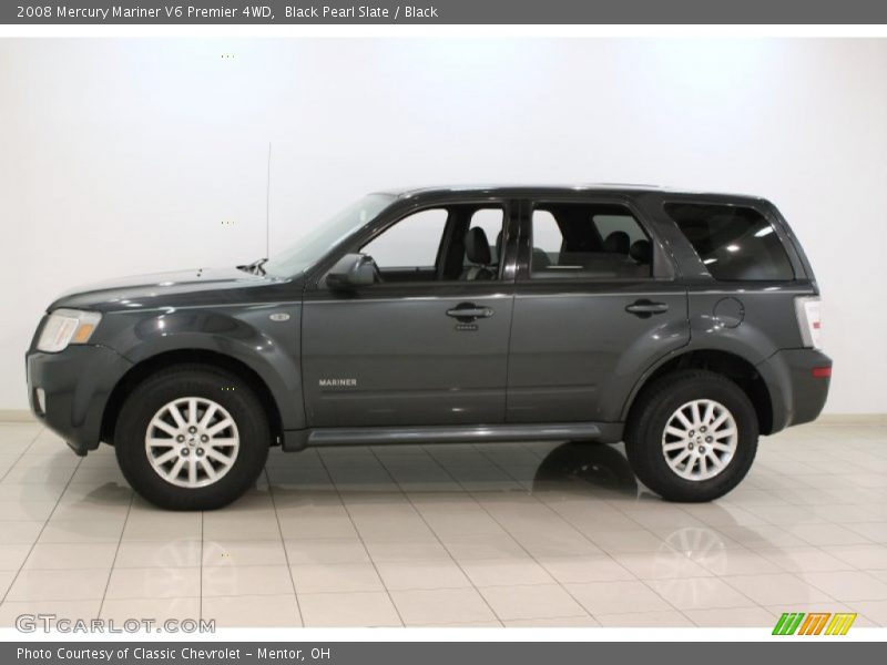 Black Pearl Slate / Black 2008 Mercury Mariner V6 Premier 4WD