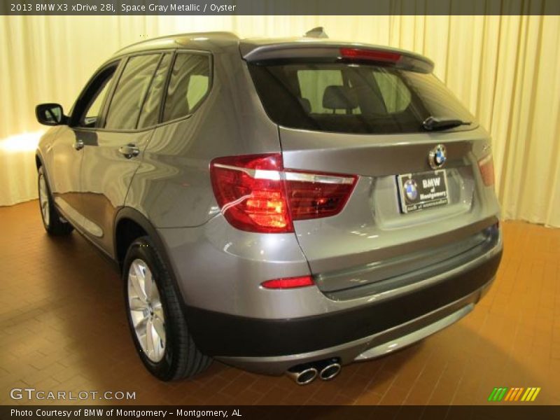 Space Gray Metallic / Oyster 2013 BMW X3 xDrive 28i