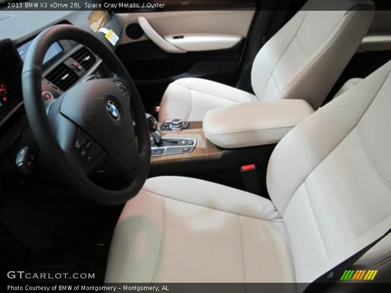 Space Gray Metallic / Oyster 2013 BMW X3 xDrive 28i