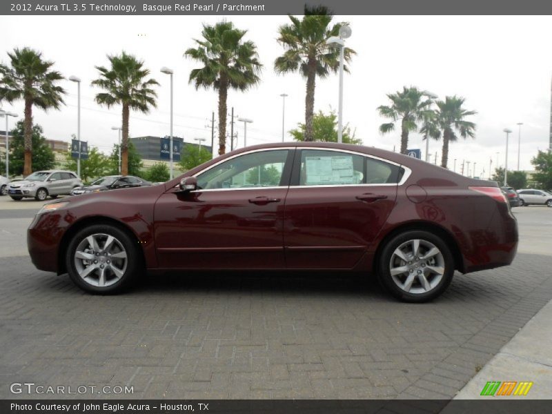 Basque Red Pearl / Parchment 2012 Acura TL 3.5 Technology
