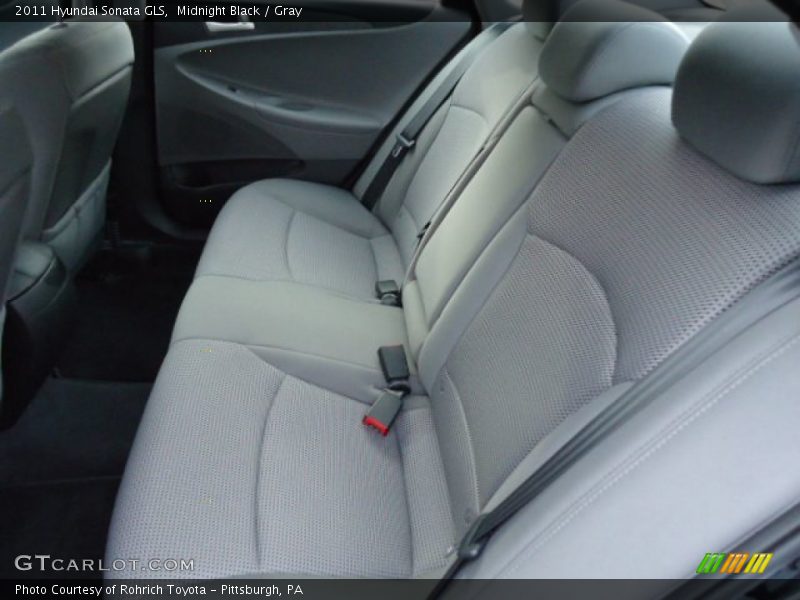 Midnight Black / Gray 2011 Hyundai Sonata GLS