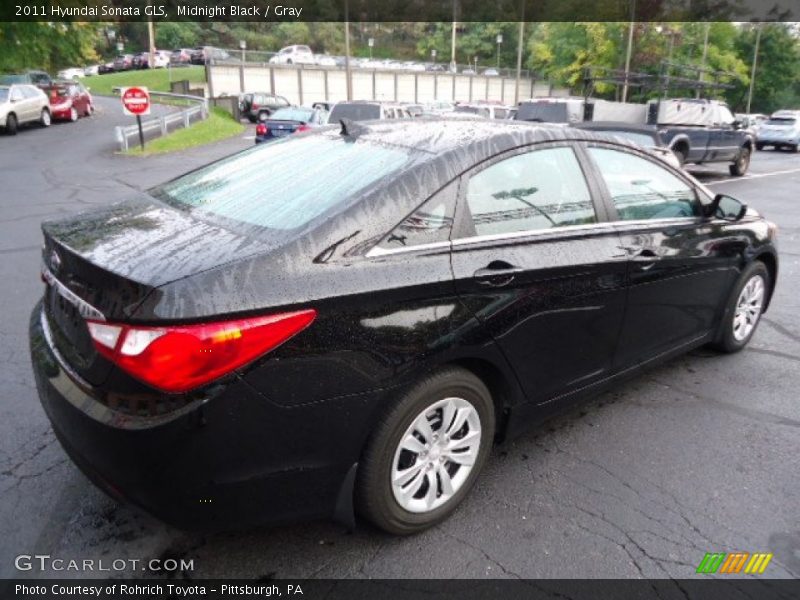 Midnight Black / Gray 2011 Hyundai Sonata GLS