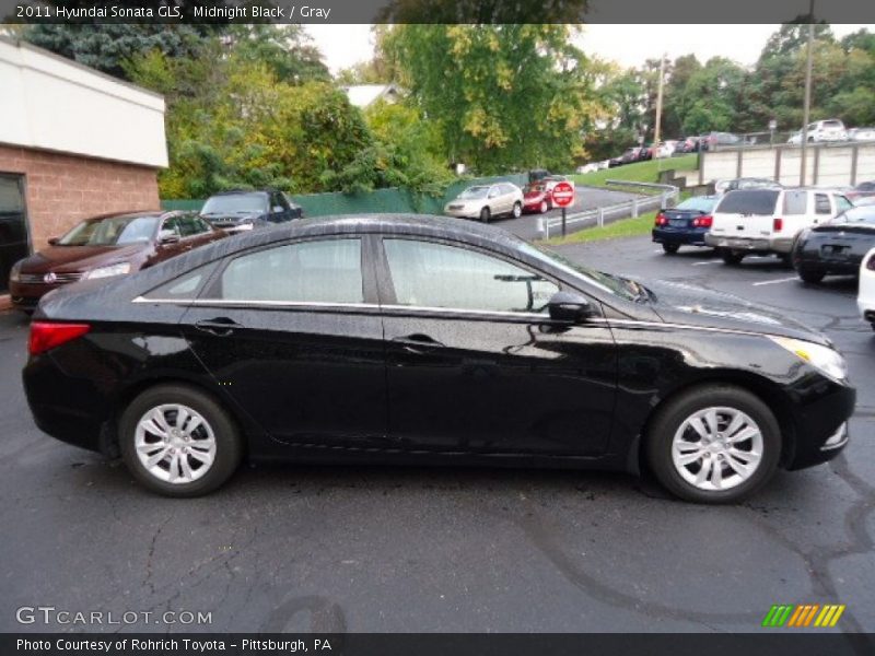 Midnight Black / Gray 2011 Hyundai Sonata GLS