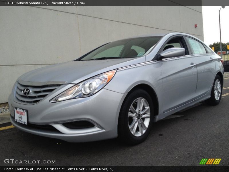 Radiant Silver / Gray 2011 Hyundai Sonata GLS