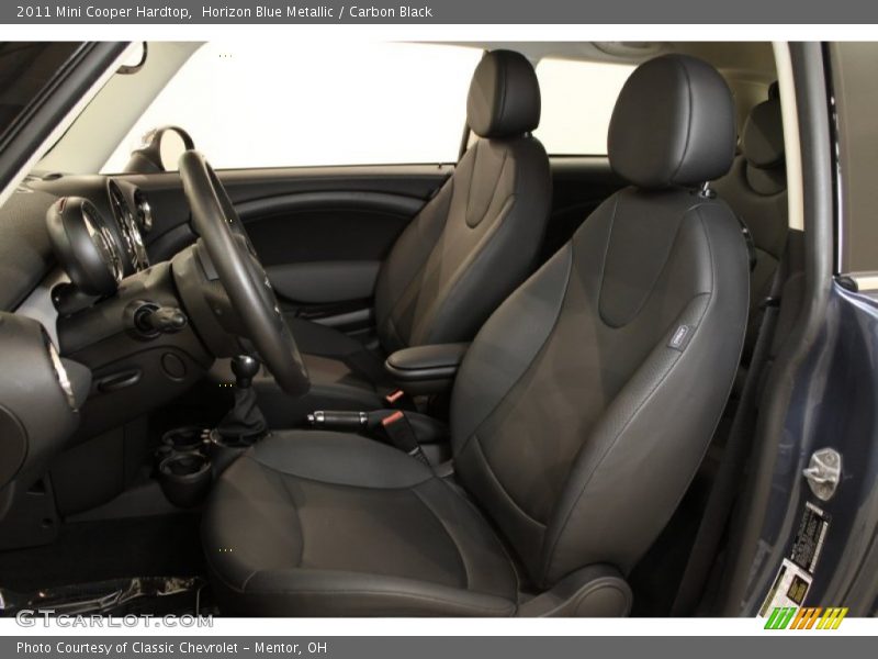 Horizon Blue Metallic / Carbon Black 2011 Mini Cooper Hardtop