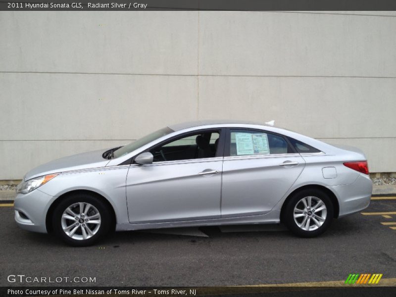 Radiant Silver / Gray 2011 Hyundai Sonata GLS