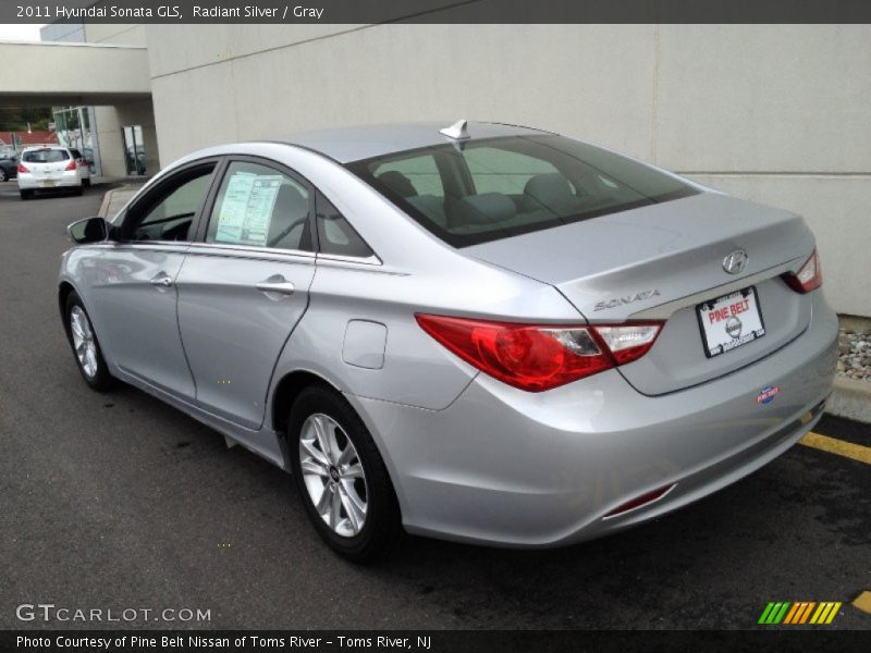 Radiant Silver / Gray 2011 Hyundai Sonata GLS