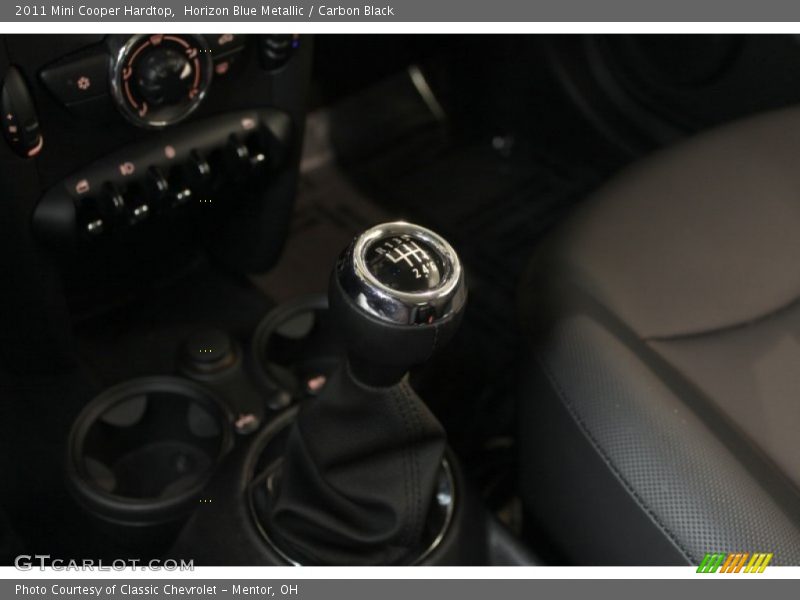 Horizon Blue Metallic / Carbon Black 2011 Mini Cooper Hardtop