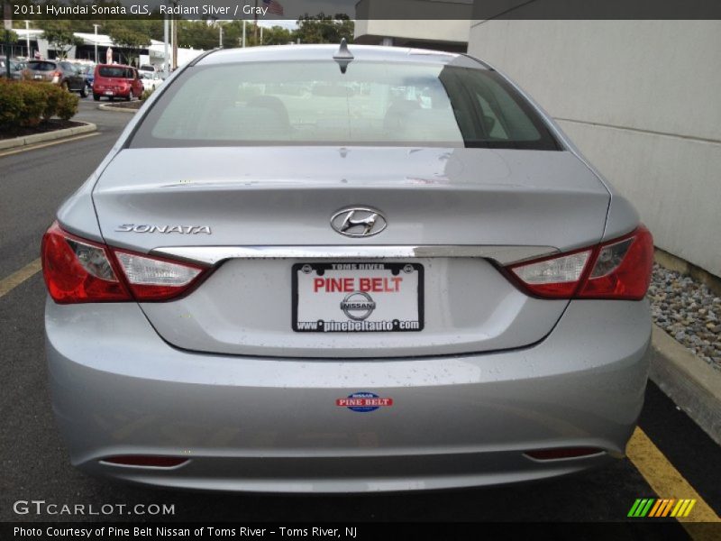 Radiant Silver / Gray 2011 Hyundai Sonata GLS
