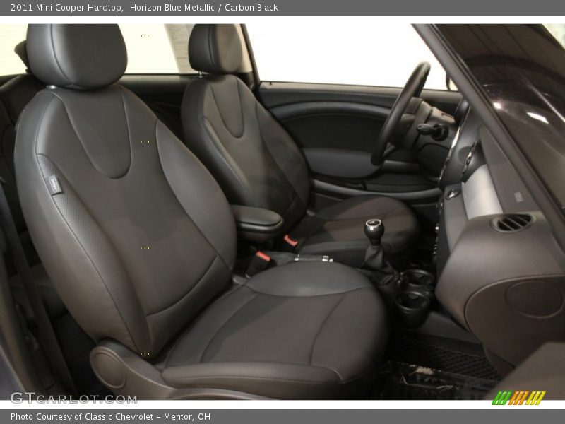 Horizon Blue Metallic / Carbon Black 2011 Mini Cooper Hardtop