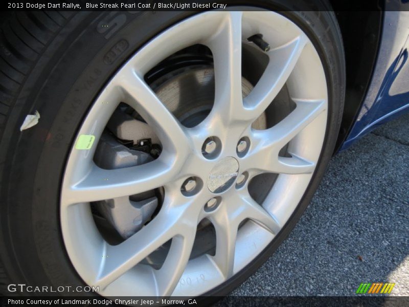 Blue Streak Pearl Coat / Black/Light Diesel Gray 2013 Dodge Dart Rallye