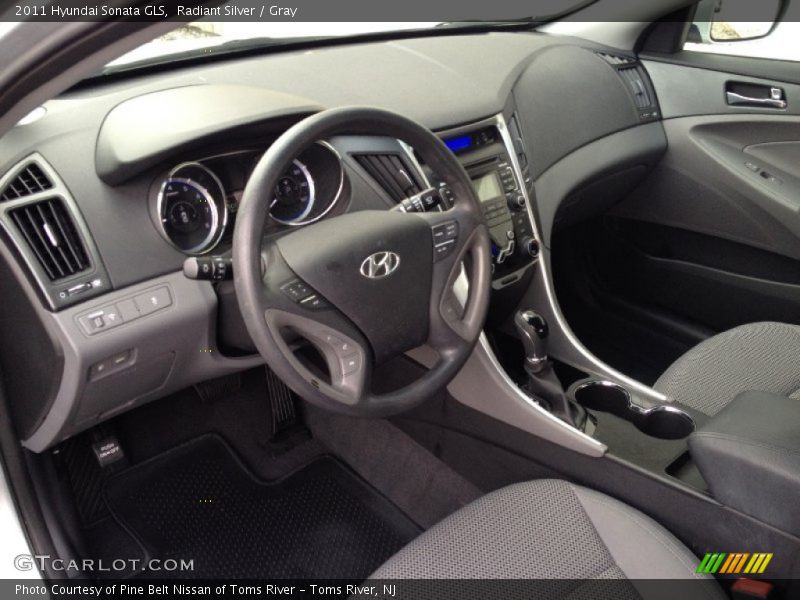 Radiant Silver / Gray 2011 Hyundai Sonata GLS