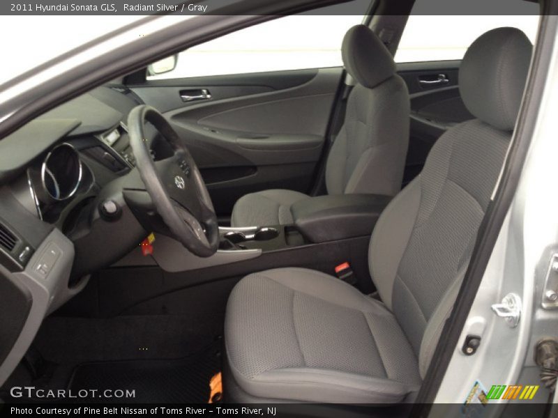 Radiant Silver / Gray 2011 Hyundai Sonata GLS