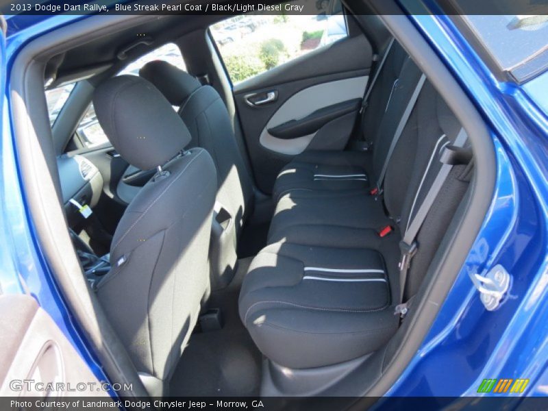 Blue Streak Pearl Coat / Black/Light Diesel Gray 2013 Dodge Dart Rallye