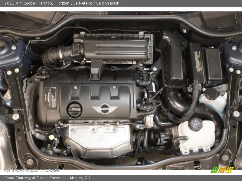 Horizon Blue Metallic / Carbon Black 2011 Mini Cooper Hardtop