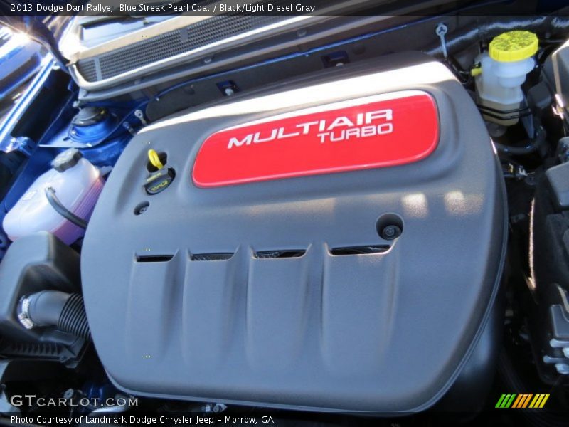 Blue Streak Pearl Coat / Black/Light Diesel Gray 2013 Dodge Dart Rallye