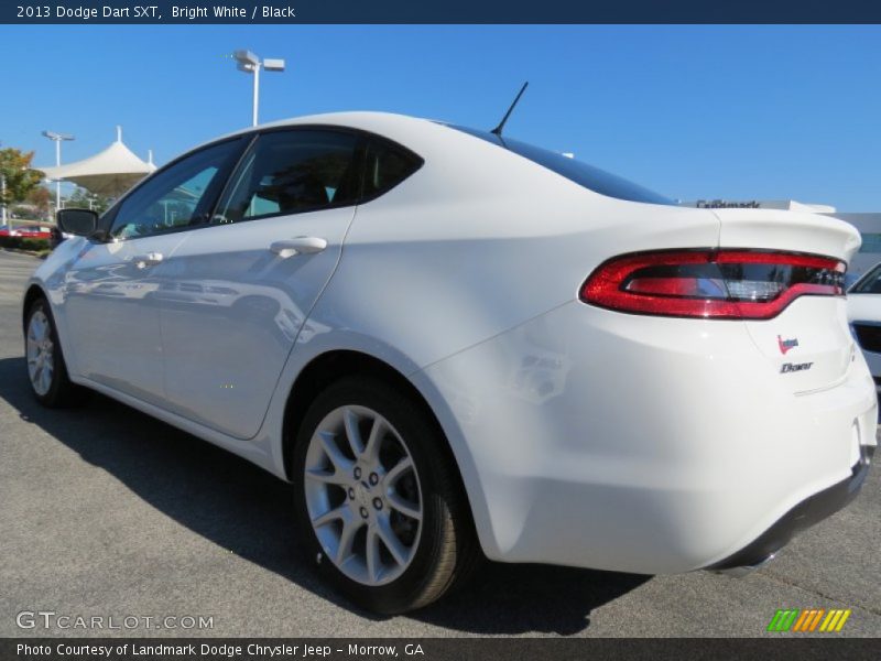 Bright White / Black 2013 Dodge Dart SXT